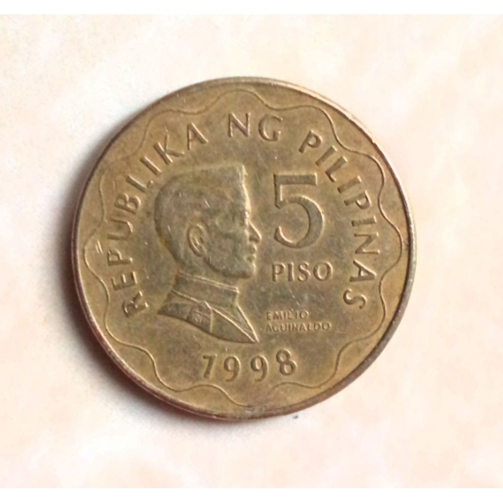 Uang Koin 5 piso philipina 1993
