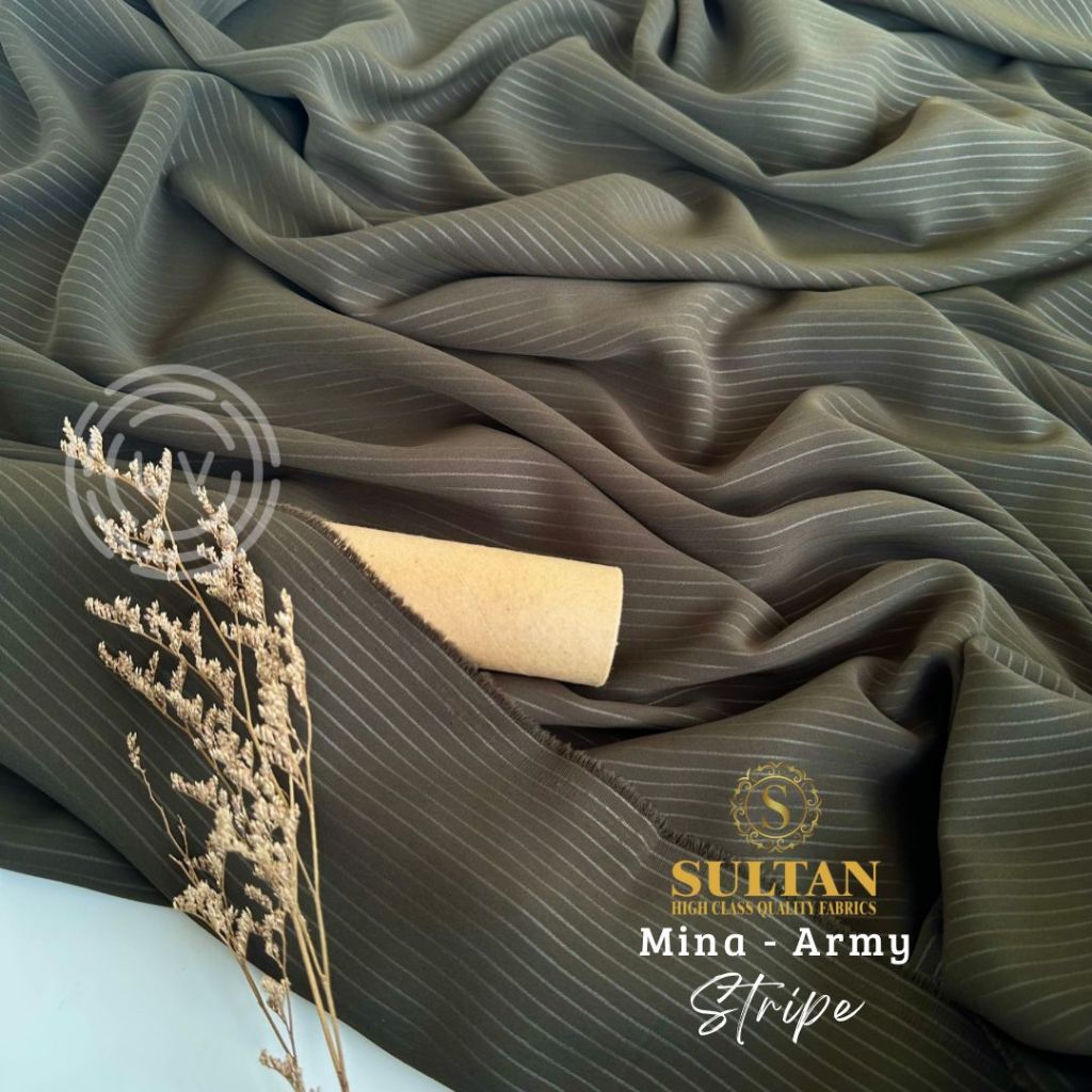 Kain Abaya Sultan Mina Emboss STRIPE