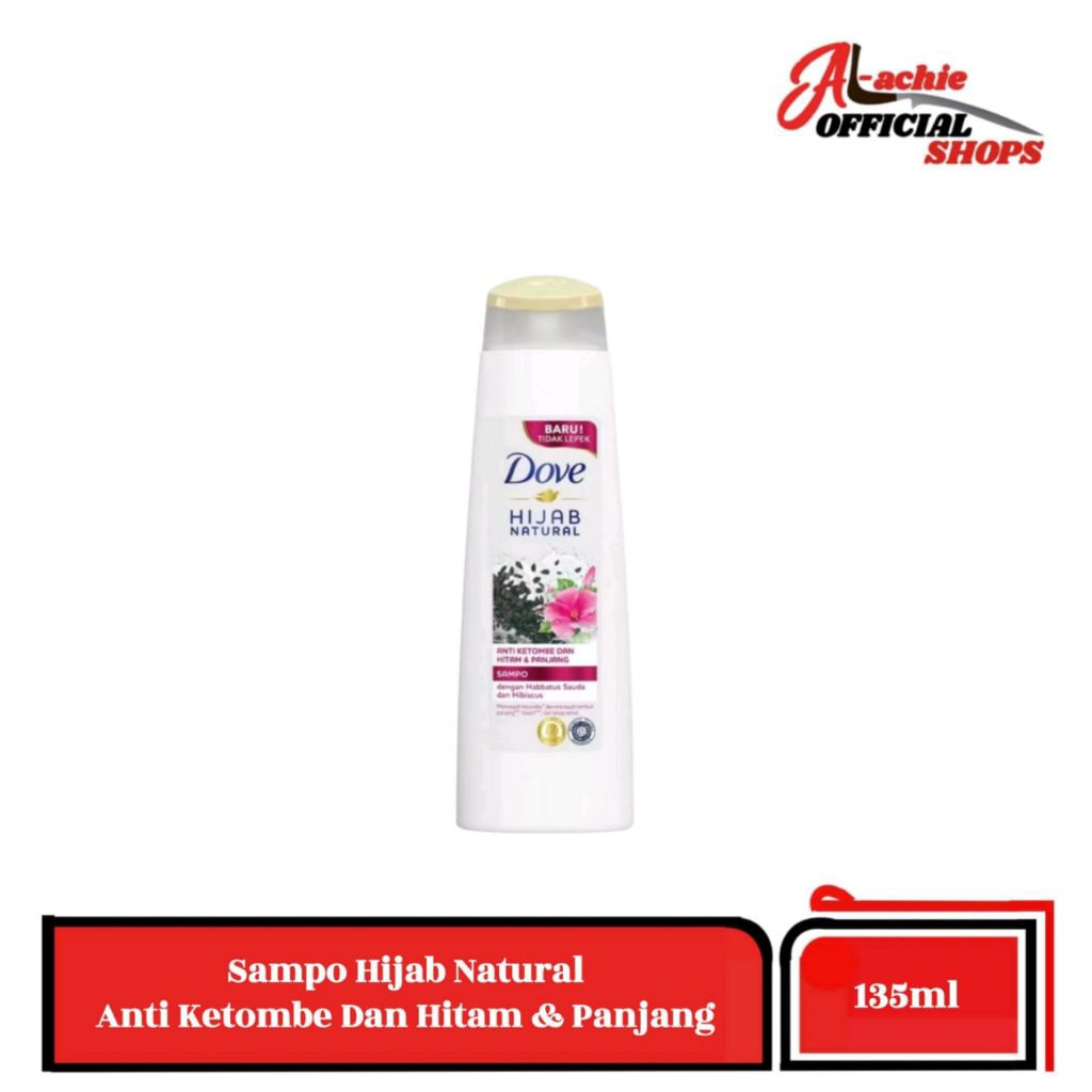 Dove Hijab Natural Anti Ketombe Dan Hitam & Panjang 135ml(Expired 08/03/2026)