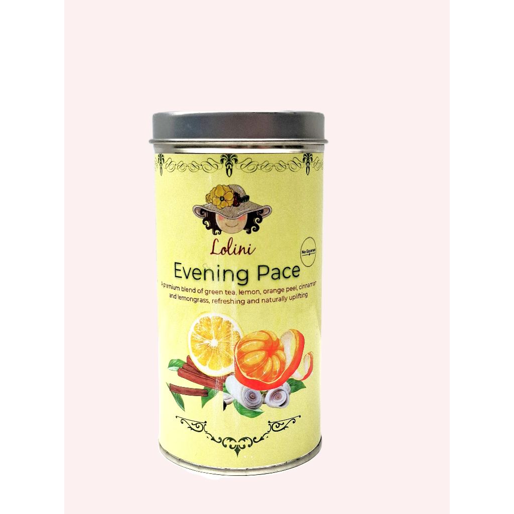 LOLINI Artisan Fushion Tea Evening Pace Kemasan Kaleng 50gram Teh Serbuk Loose Leaf Tea