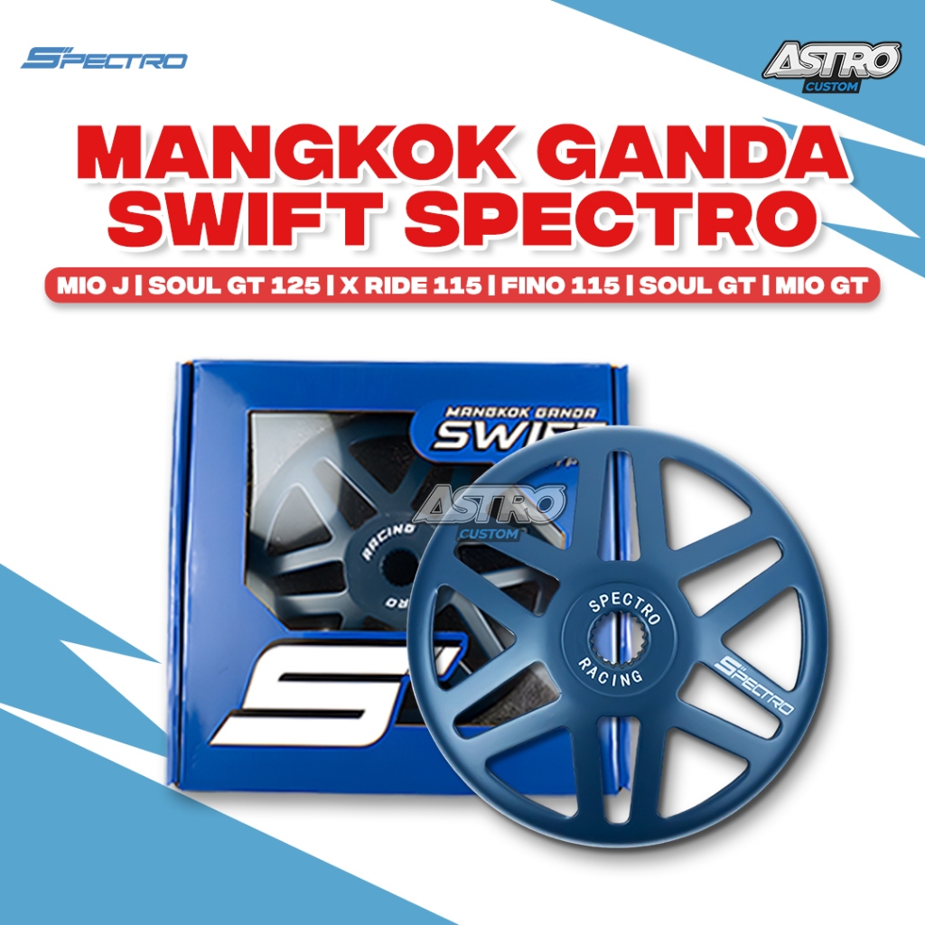 Spectro Mangkok Ganda Swift  Mio J GT Soul GT X Ride Fino 115 Kartel Racing CVT Anti Gredeg