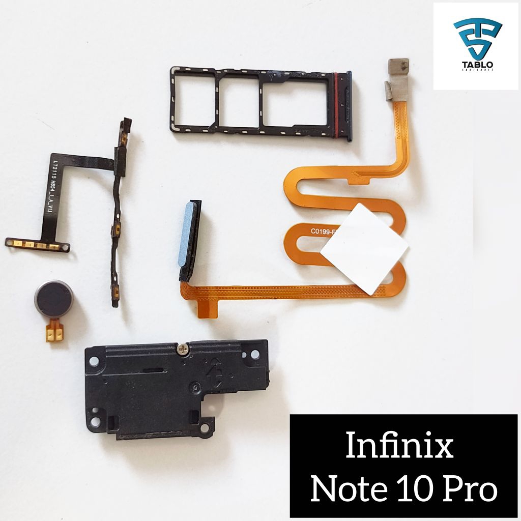 sidik jari simtray speaker Infinix Note 10 Pro ori copotan hp