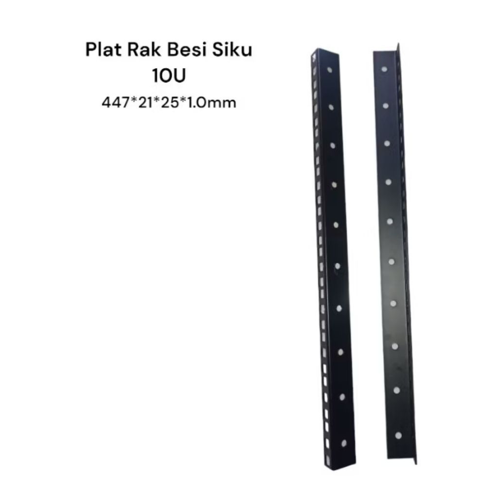 Plat rak  Lis siku besi hardcase siku lubang 10u
