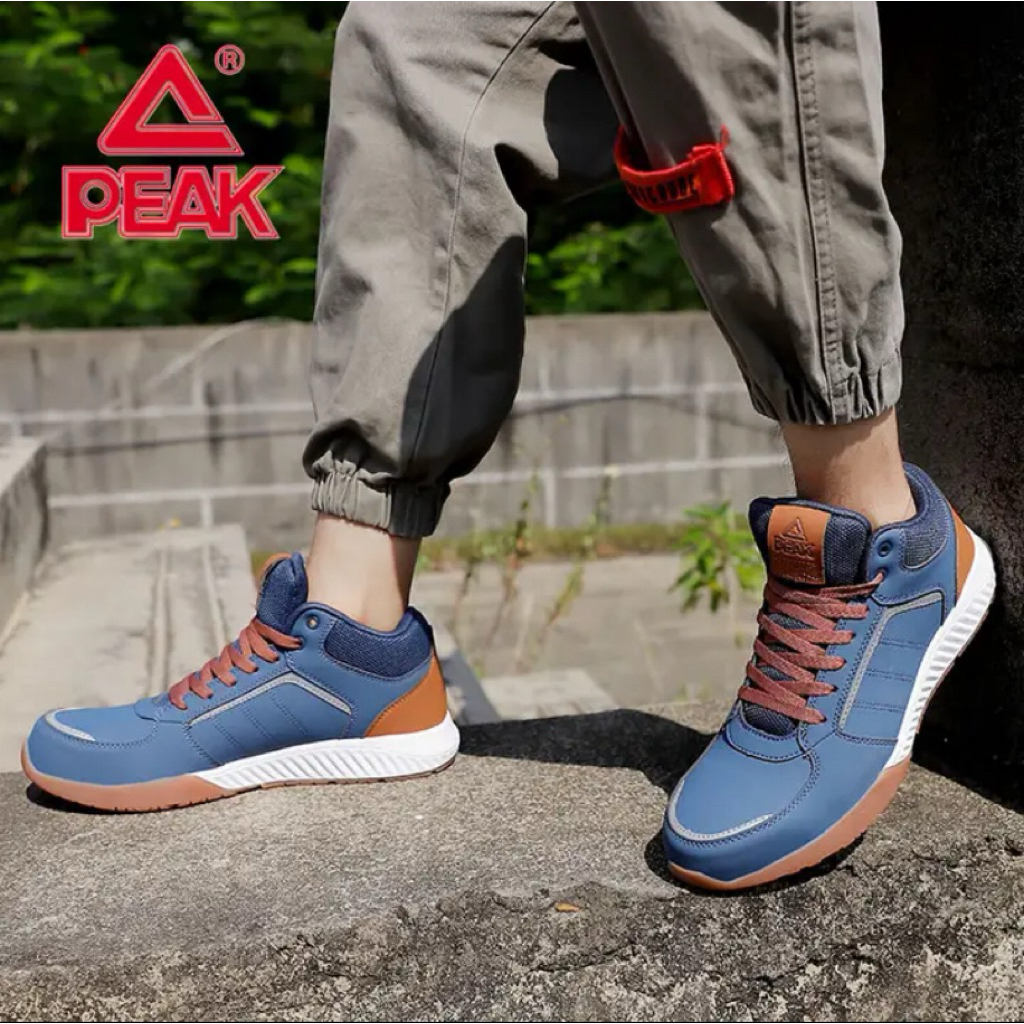 Safety Shoes PEAK Sepatu Safety Model Sneakers Sporty Casual Sepatu Kerja Pria dan Wanita