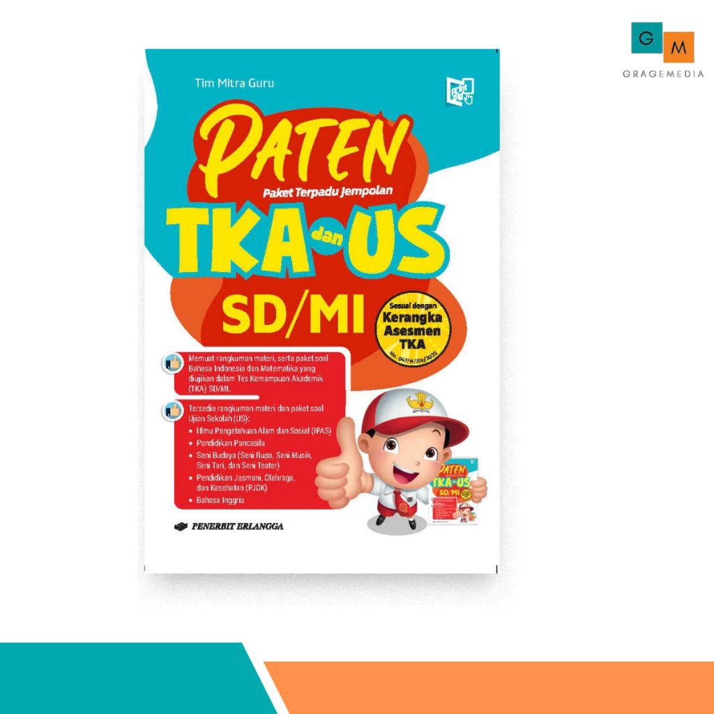 Buku Latihan Soal US TKA SD - Paten TKA dan US SD/MI 2026 - Erlangga