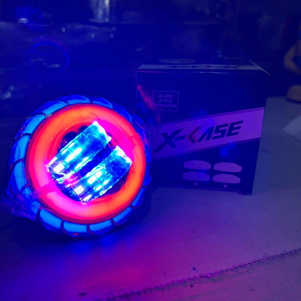 LAMPU PROJIE DAYMEKER PROJIE BESAR 3,5 INCH ATAU LAMPU PROJIE MODEL DAYMEKER RAINBOW 3,5 INCH DEPAN 