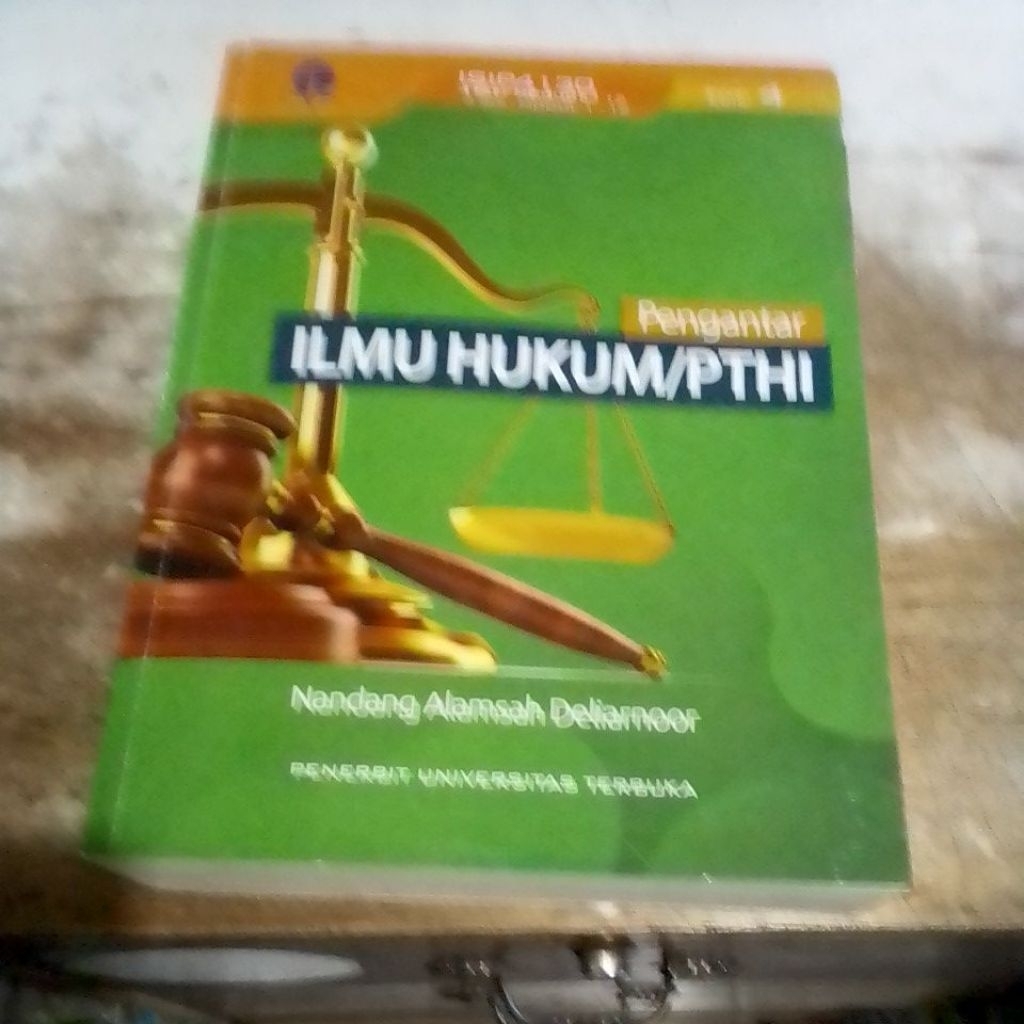 Pengantar Ilmu Hukum/PTHI buku Original terbitan Universitas Terbuka