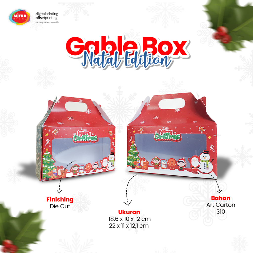 GABLE BOX NATAL /dus hampers Natal /  Dus Box Christmas / Box Window