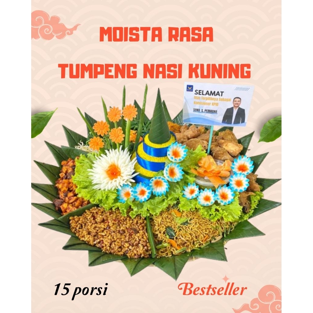 Tumpeng nasi kuning/Nasi kuning/Nasi liwet/Nasi ungu/Tumpeng Nasi kuning enak/Nasi ijo 15 porsi/Tump