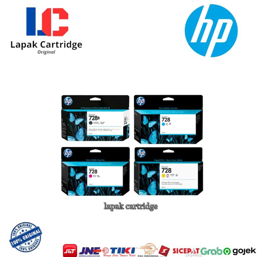 TINTA PLOTTER HP 728 COLOUR 130ML (B,C,Y,M)