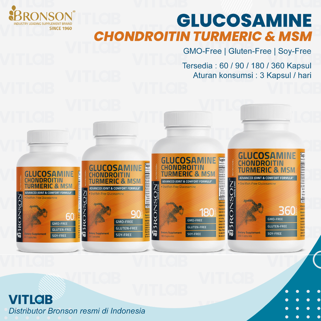 BRONSON Glucosamine Chondroitin Turmeric & MSM
