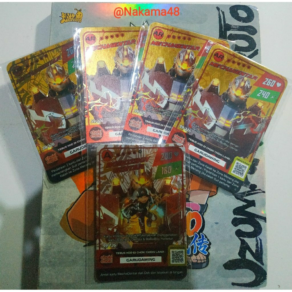 Choki Choki Boboiboy - Monsta Galaxy Card Gold SR & AR Langka