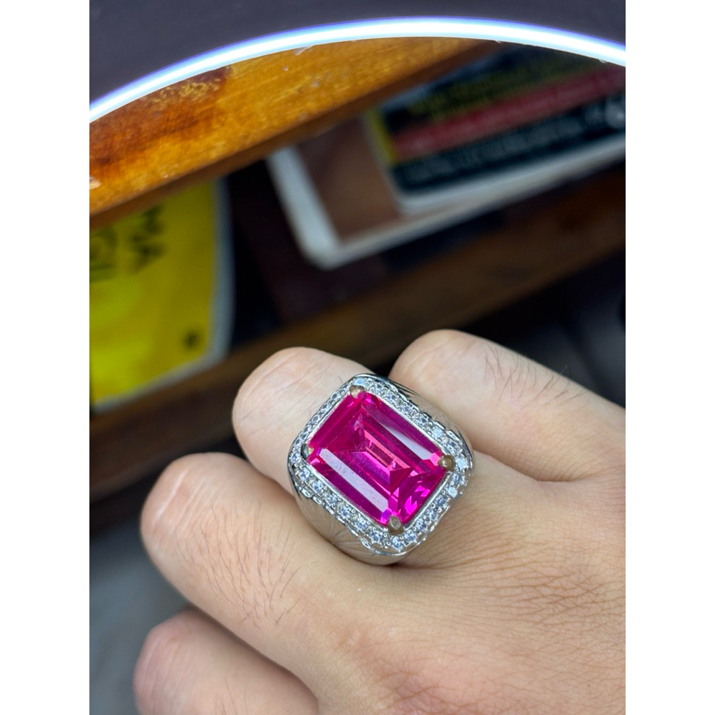 CINCIN PERMATA PINK TOPAZ/TOPAS