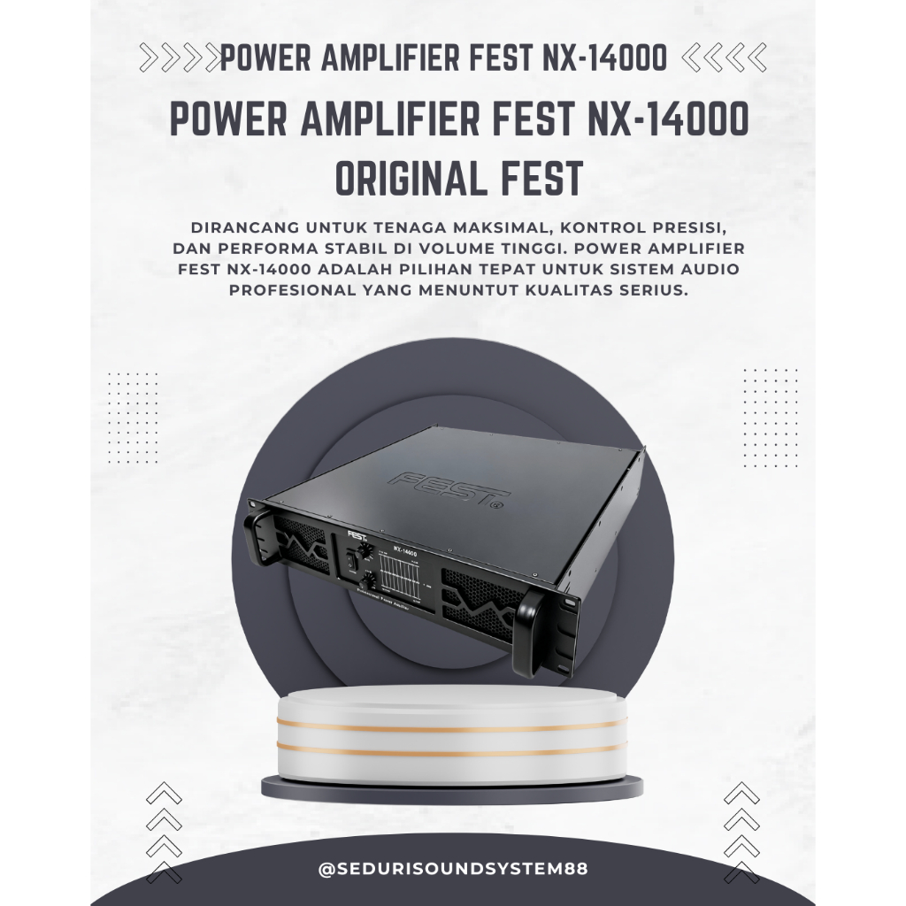 Power Amplifier Fest NX 14000 Power Fest NX-14000 Fest NX 14000 Professional Power Amplifier