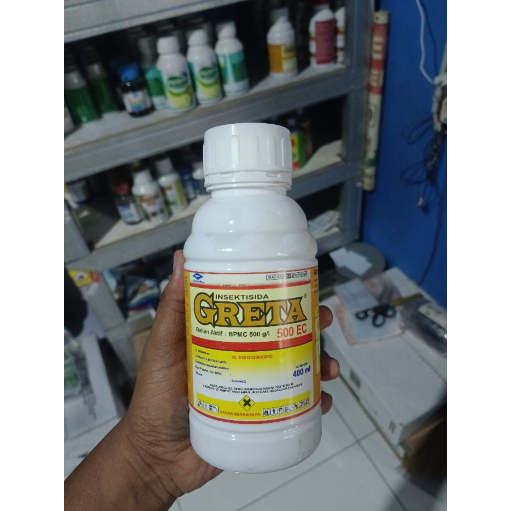 INSEKTISIDA GRETA 500 EC 400 ML | BPMC 500 g/l Obat Wereng Padi & Kutu Daun Cepat Tuntas
