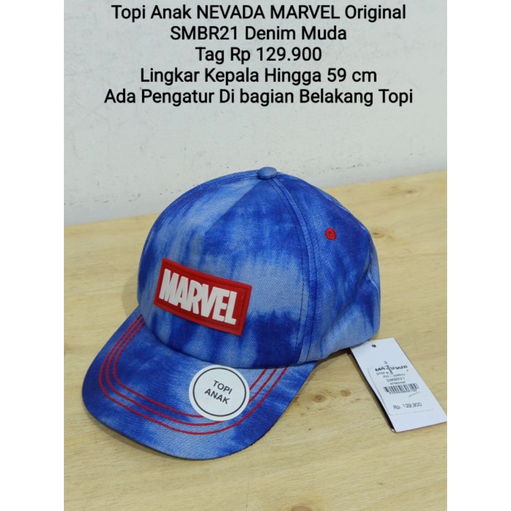TOPI ANAK NEVADA MARVEL,SPIDERMAN ORIGINAL