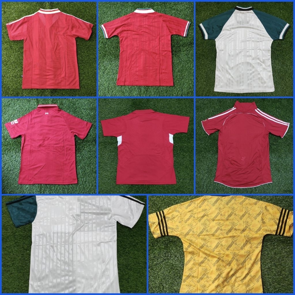 JERSEY BOLA RETRO LIVERPOOL HOME AWAY 3RD THIRD 1989 1990 1991 1993 1994 1995 1996 2000 2001 2004 20