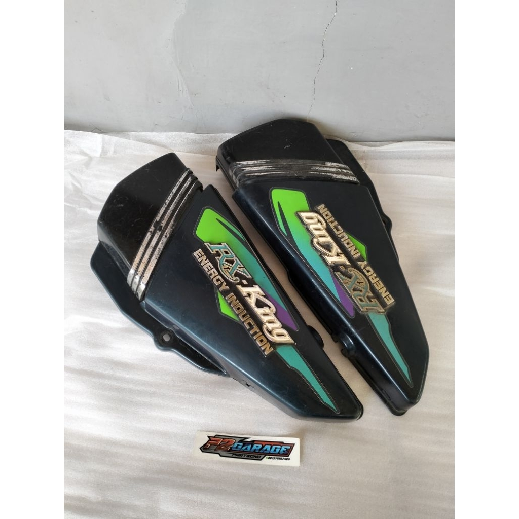 Tepong aki tutup aki cover aki yamaha rx king master 1996 1997 hijau botol original cat dan striping