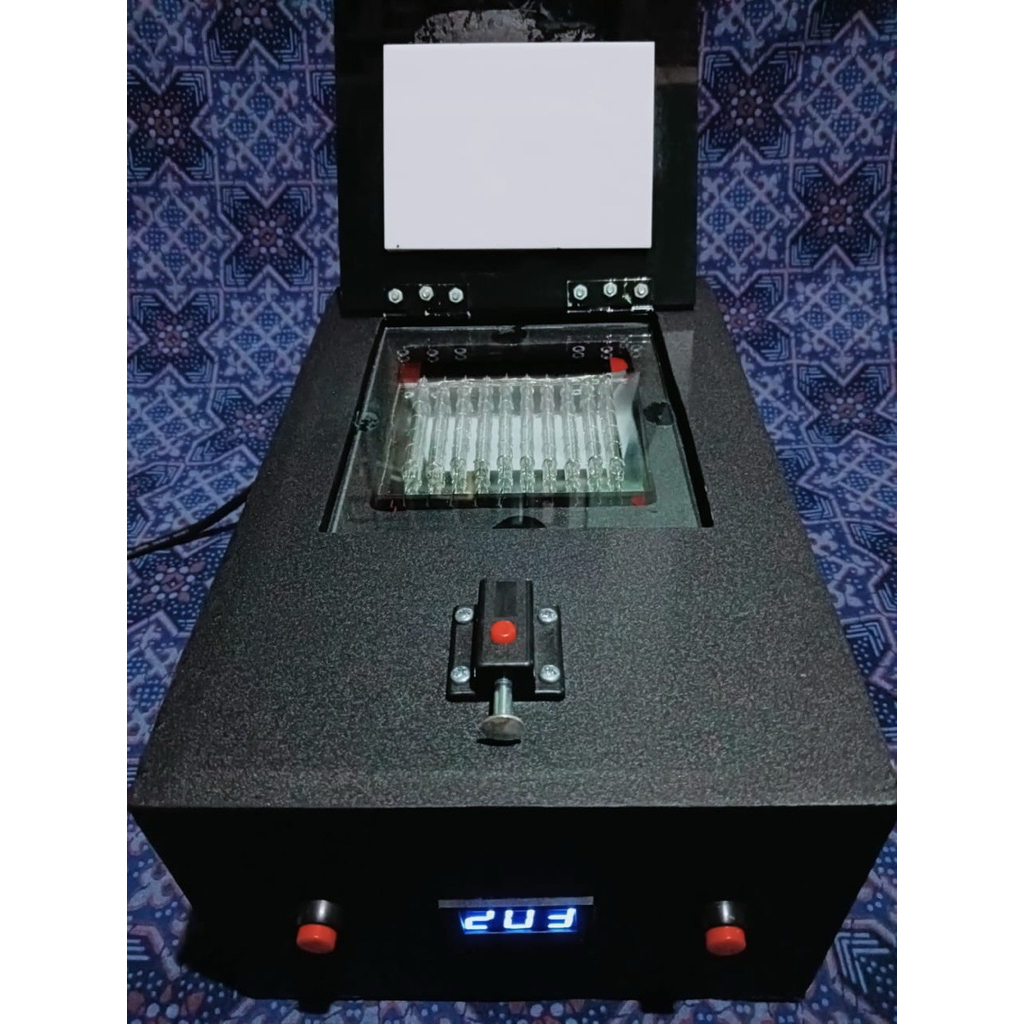 Mesin stempel flash otomatis lampu 10 garansi 3bulan bonus mesin pemotong,karet,tinta,dan kawat pemo