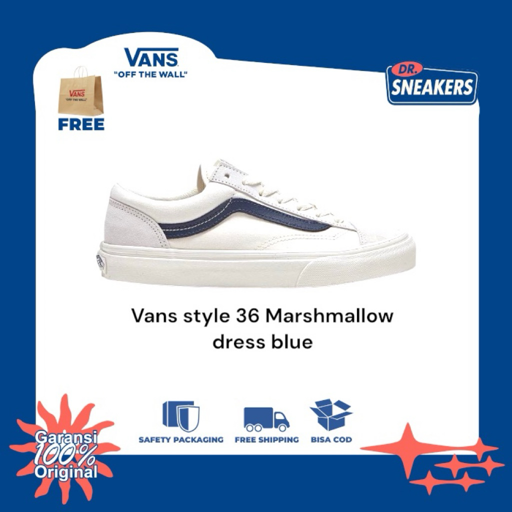 Vans style 36 Marshmallow dress blue