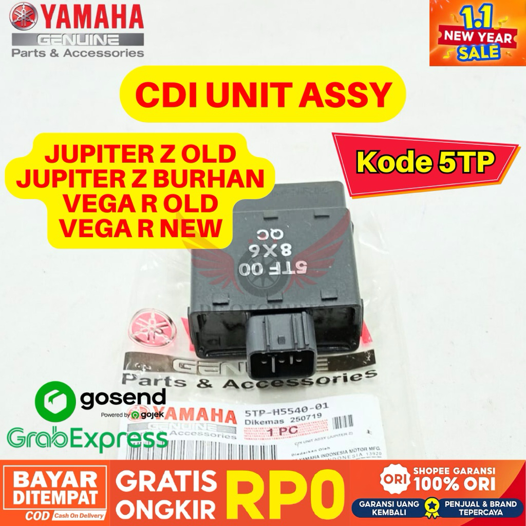 5TP CDI UNIT ASSY JUPITER Z ORIGINAL YAMAHA GENUINE PARTS, CDI ORIGINAL JUPITER Z, CDI JUPITER Z OLD