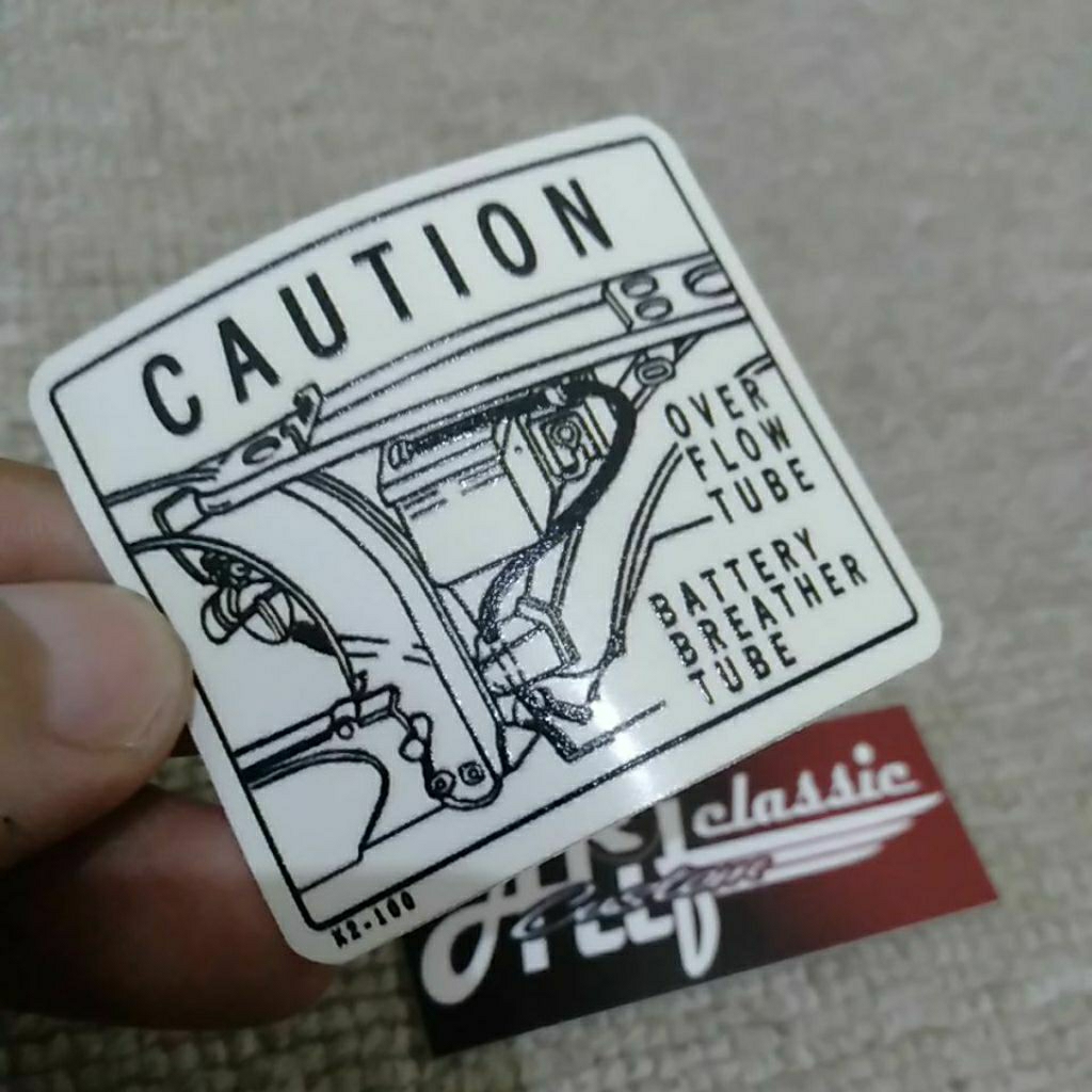 Sticker rangka cb k2 stiker rangka cb k0 sticker rangka honda cb100/125 stiker frame tengah honda cb