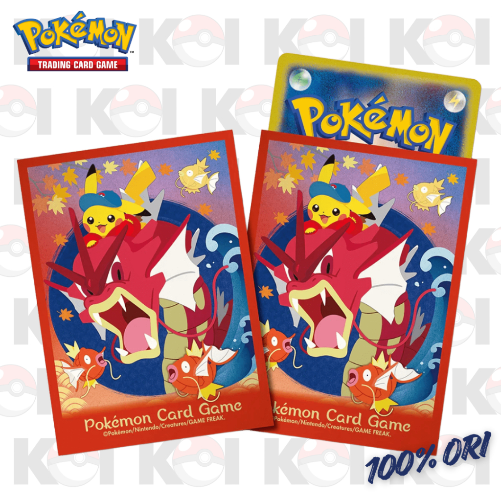 Pokemon Gyarados Card Sleeve (64 Card Sleeves) - Pokemon Center Hiroshima 2025 Special Collection Bo