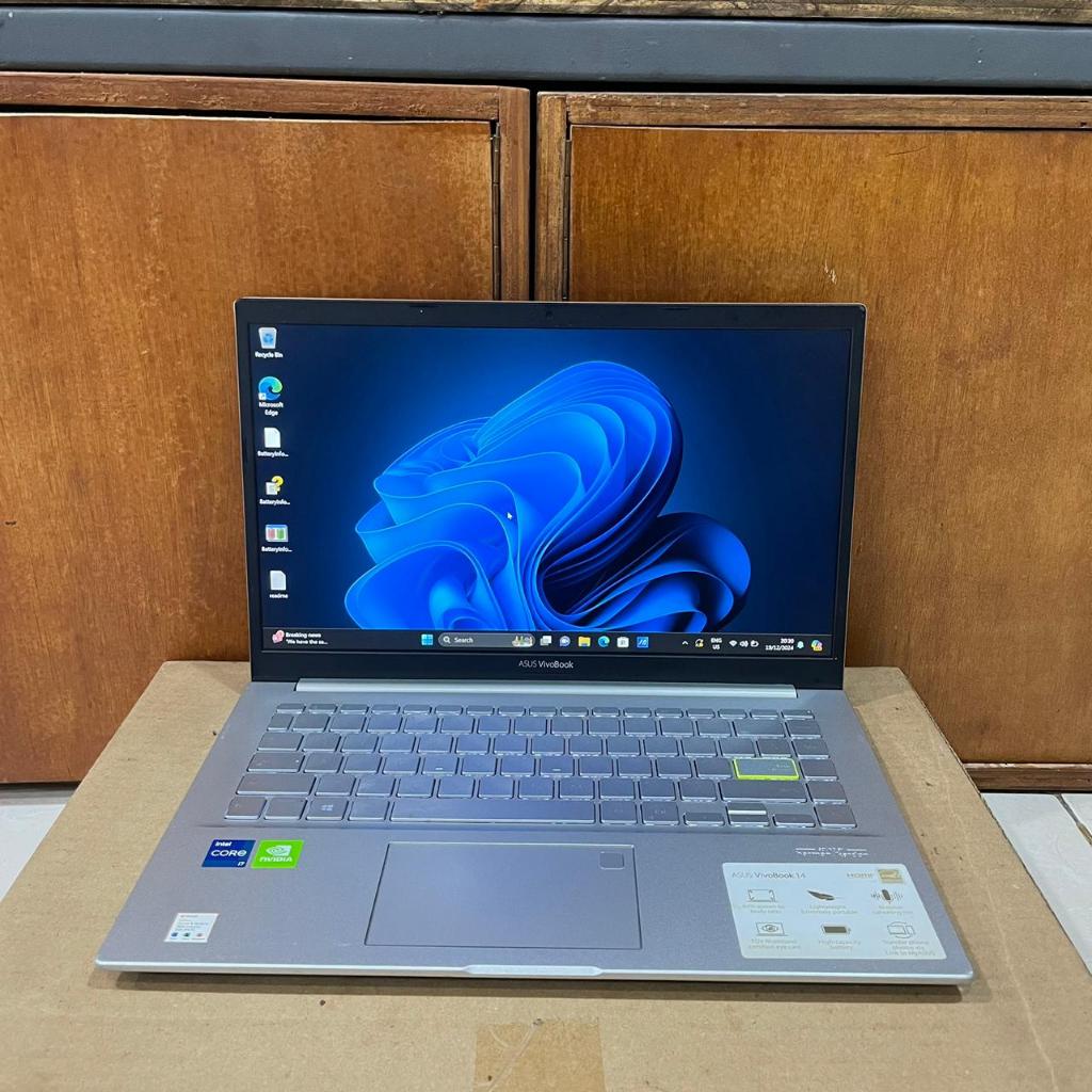 Laptop Second Laptop Asus VivoBook X421EQY, Core i7 - 1165G7, Gen 11 Th, #DualVga: Ram 8Gb / 512Gb S