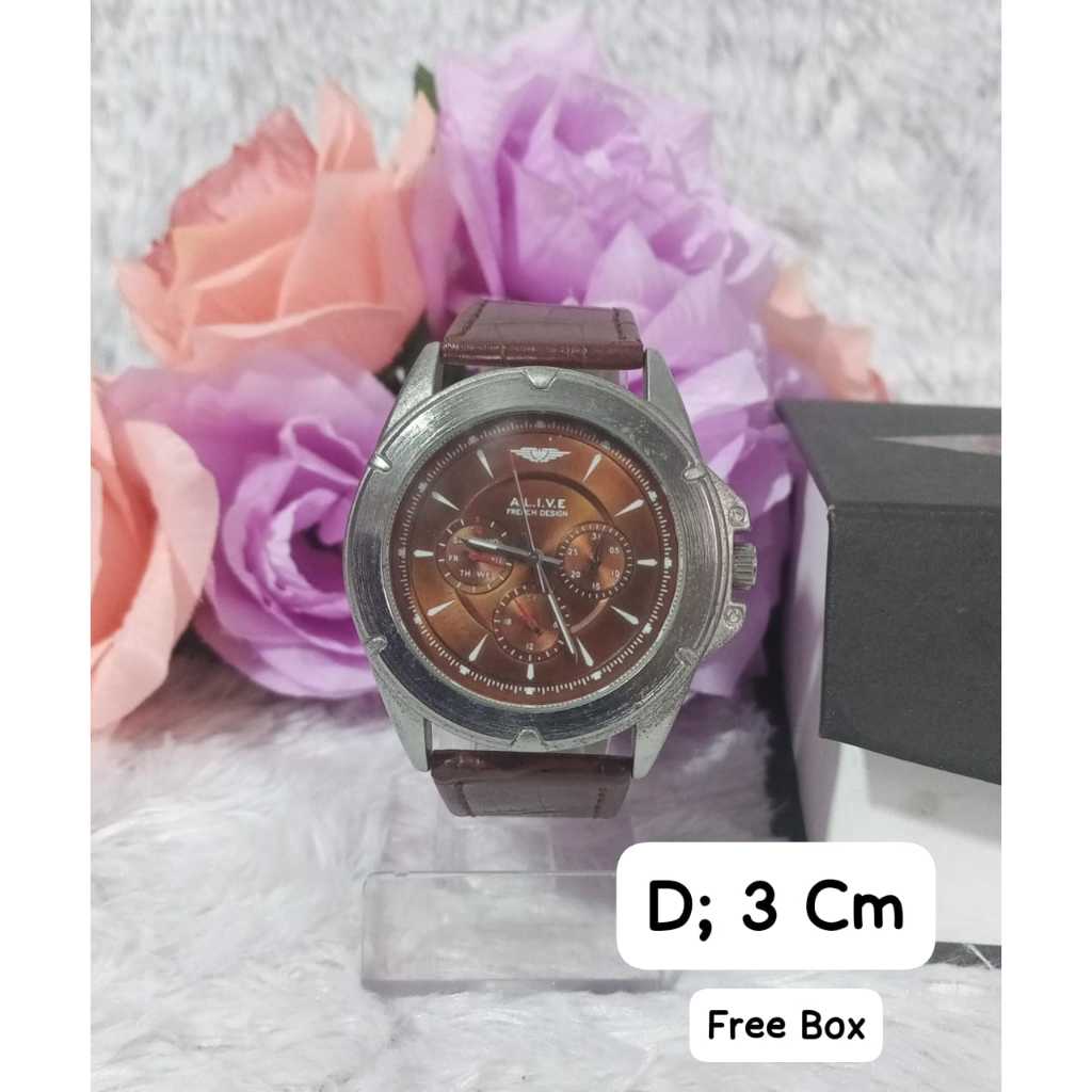 JAM TANGAN PRIA SOPHIE MARTIN  ALIVE BRANDED = FREE BOX