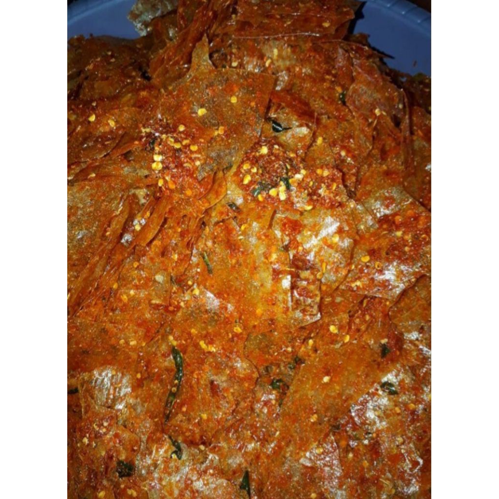 kripik kaca pedas 100 Gram
