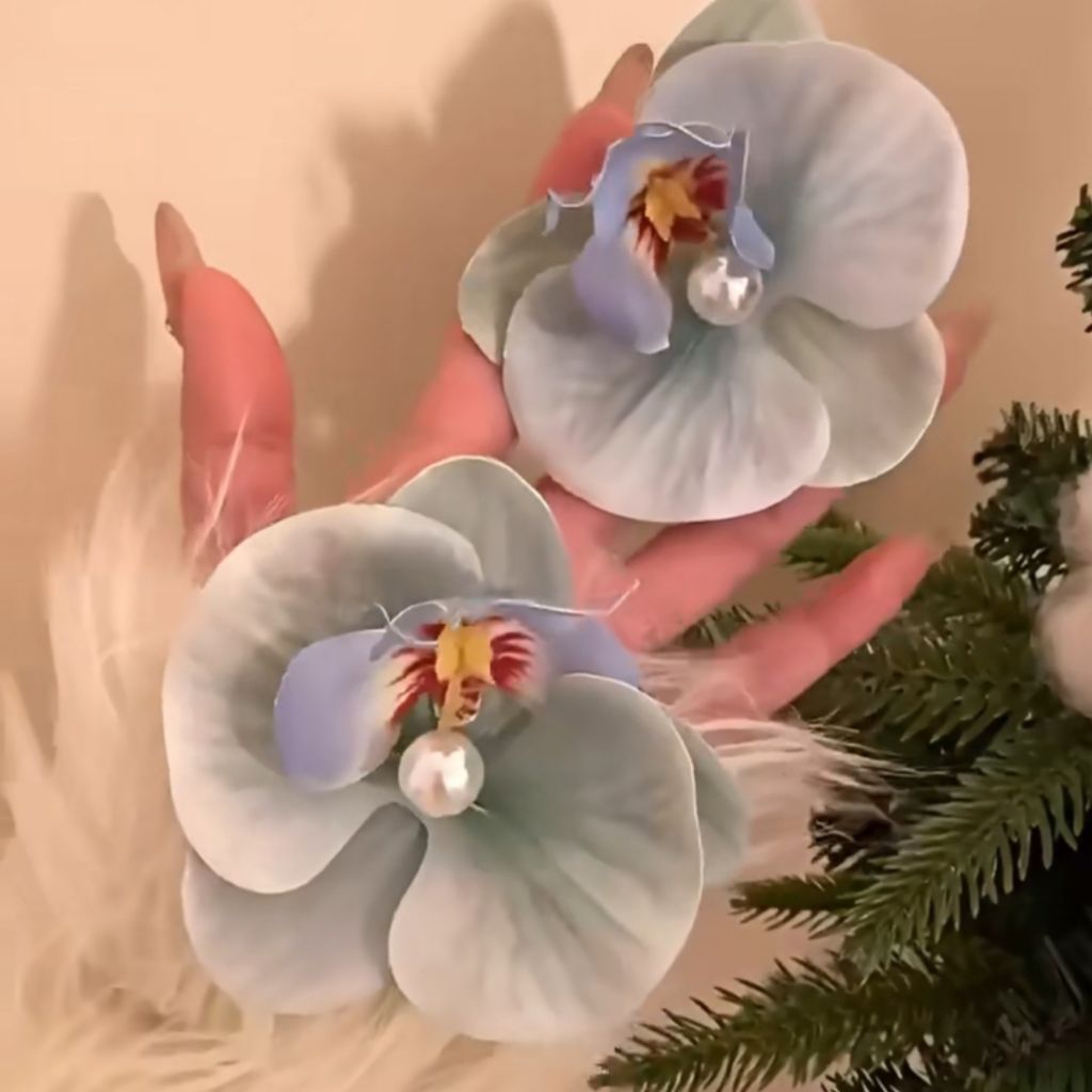 (HARGA GROSIR MAKASSAR) JEPITAN RAMBUT BUNGA ANGGREK JEDAI RAMBUT