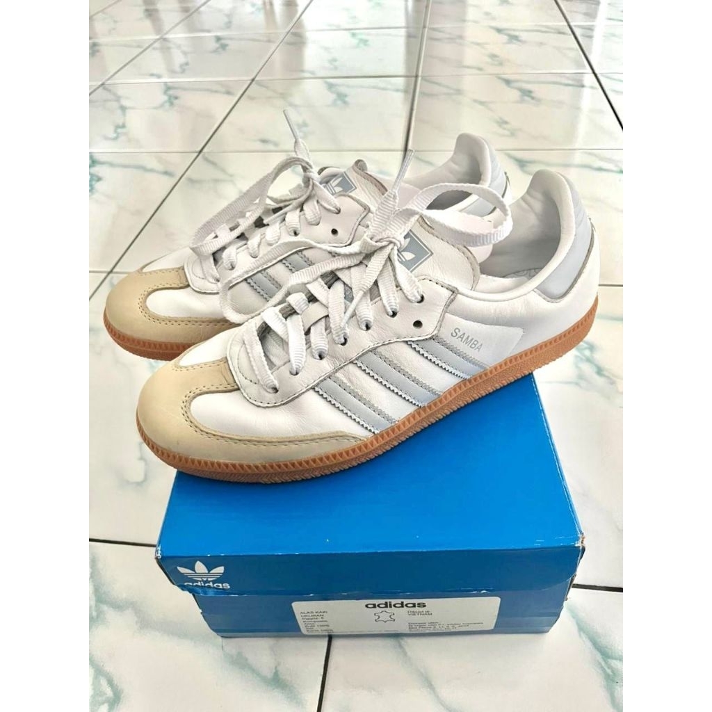 Adidas samba white blue