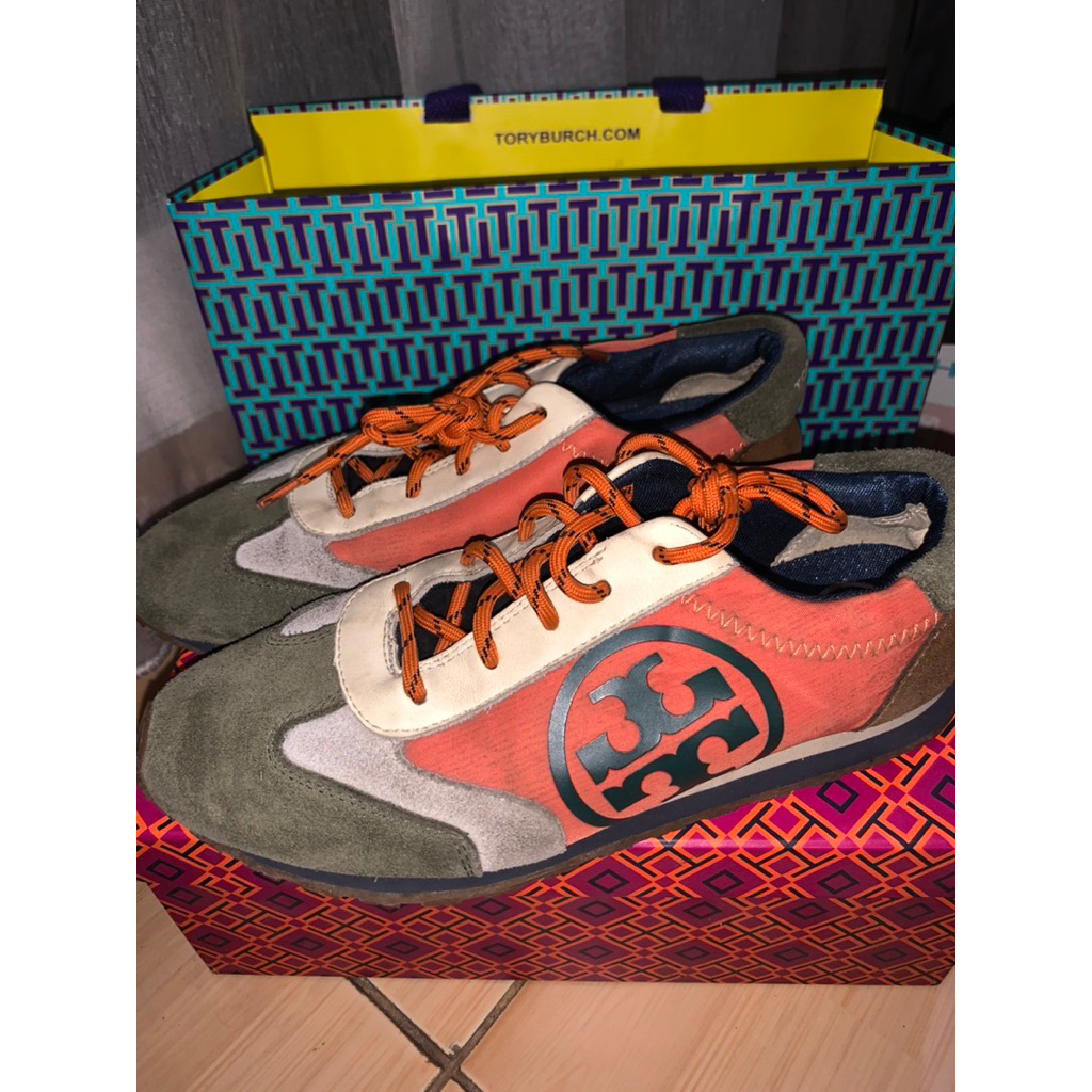 Sepatu Leather Upper Tory Burch Ori Size US 6.5 - Preloved