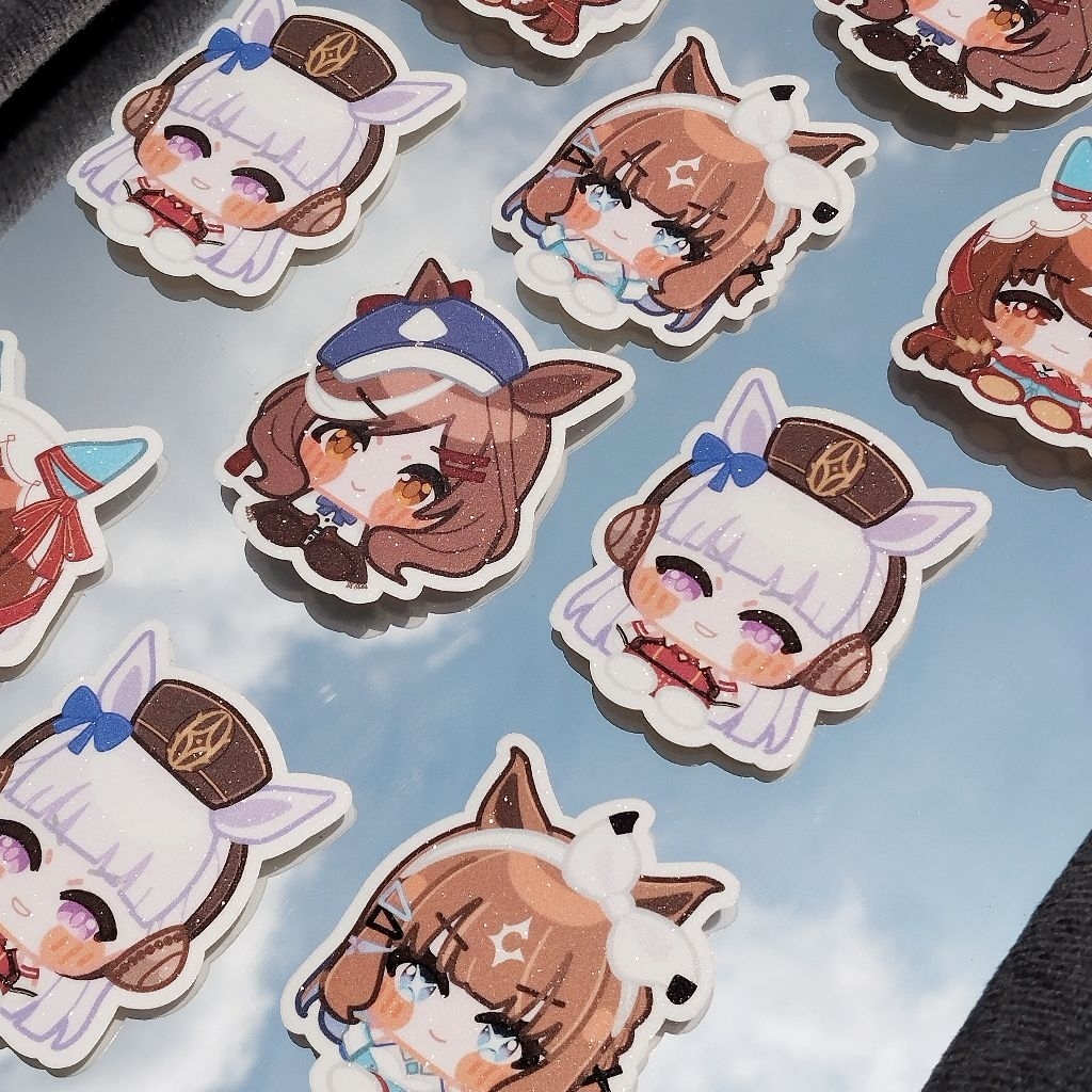 STICKER GLITTER UMA MUSUME  | Fanmerch by Mione