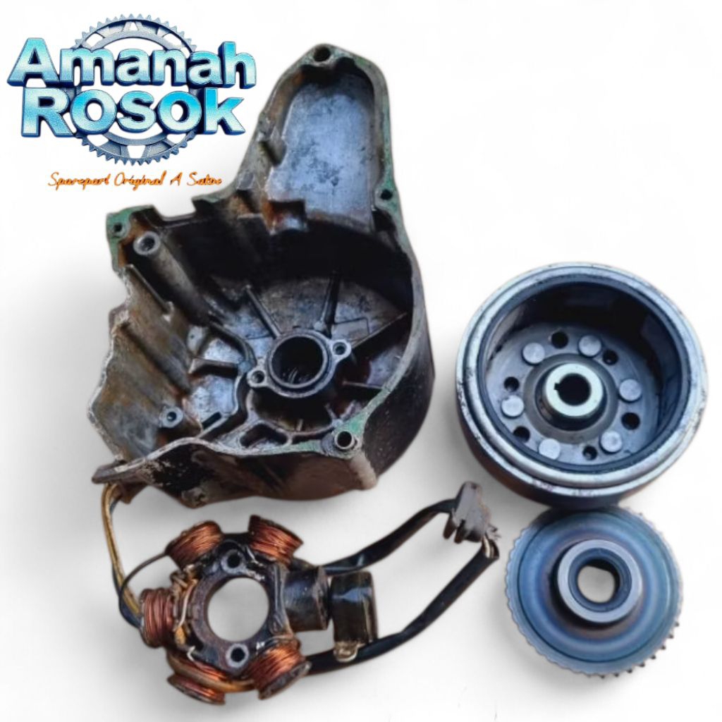 BLOK KIRI FULLSET PENGAPIAN KELISTRIKAN SPUL SPULL SPOL MAGNET MAGNIT PELOR DOUBLE STARTER STATER HO