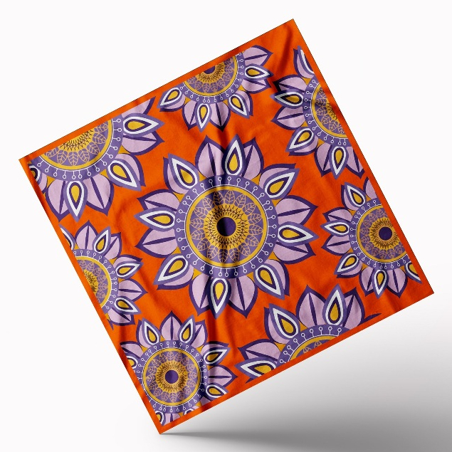 art.ink - slayer bandana motif korean japanes - slayer bandana scraf fasion skena - BUNGA ORANGE