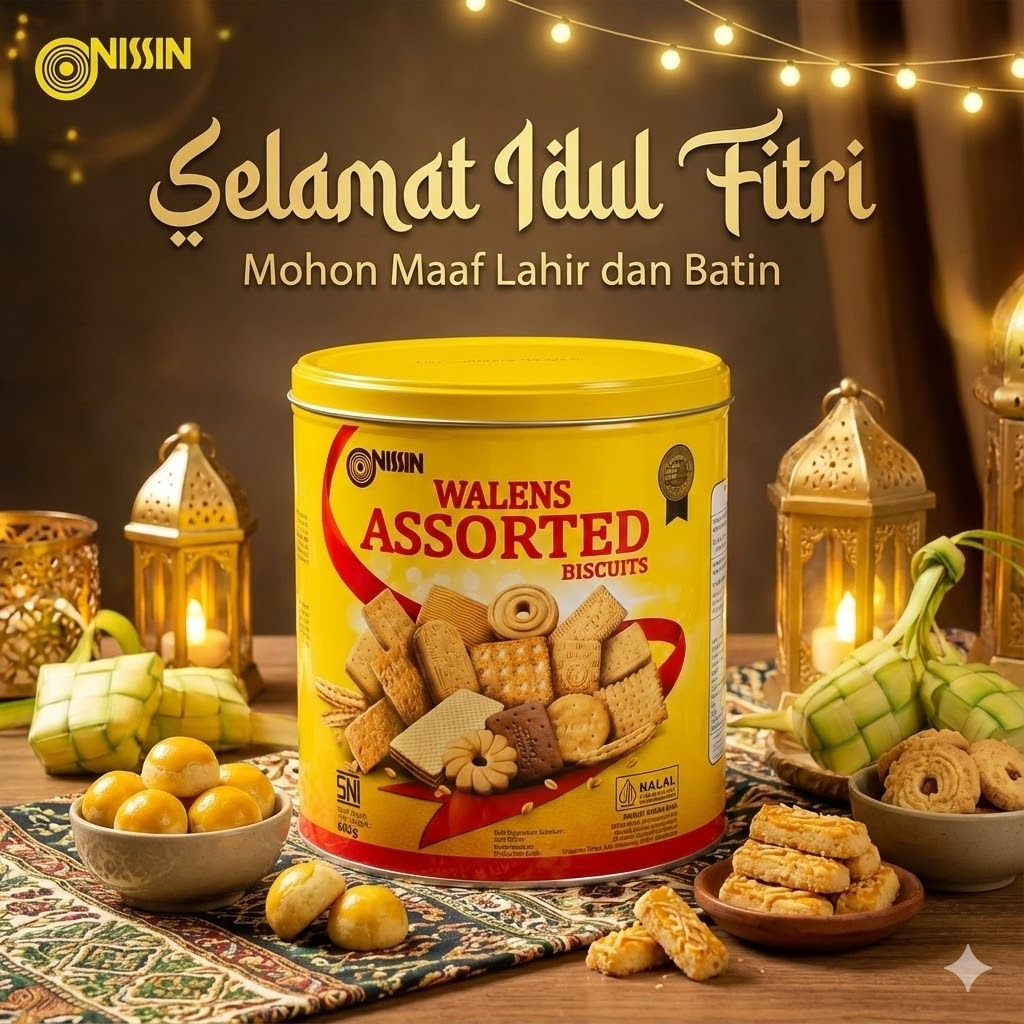 Biskuit Nissin Walens Assorted kaleng 600 gram