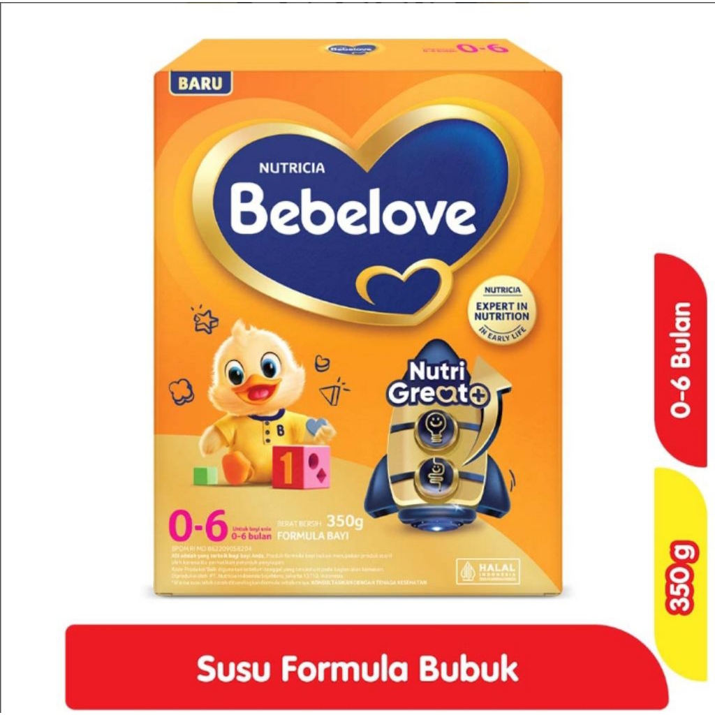 Bebelove 1 2 Susu Formula untuk Bayi usia 0-6 6-12 Bulan 350gram