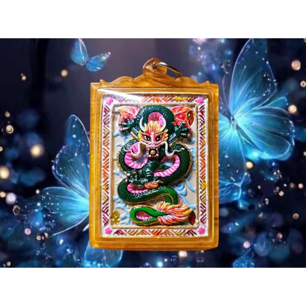 Liontin King Butterfly Chinese Dragon/ Kruba Krissana