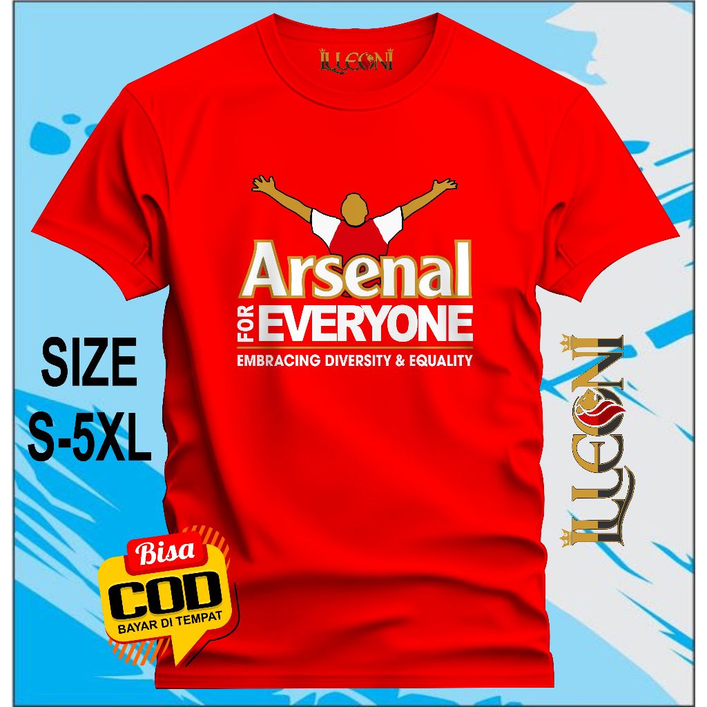 KAOS ARSENAL FOR EVERYONE BIG SIZE (S-5XL) KAOS ARSENAL / KAOS THE GUNNERS