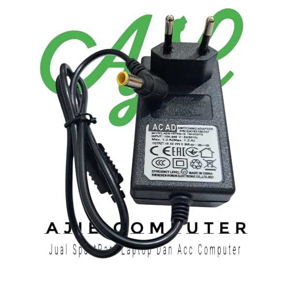 Adaptor Charger TV LED LCD Monitor LG IPS 19M38A 19M38D 19M38H 20M35 20M35A 19V 0.84A