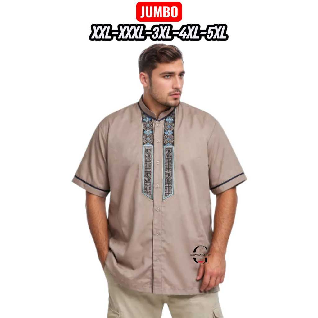 BAJU KOKO DEWASA JUMBO XXL/4L LENGAN PENDEK