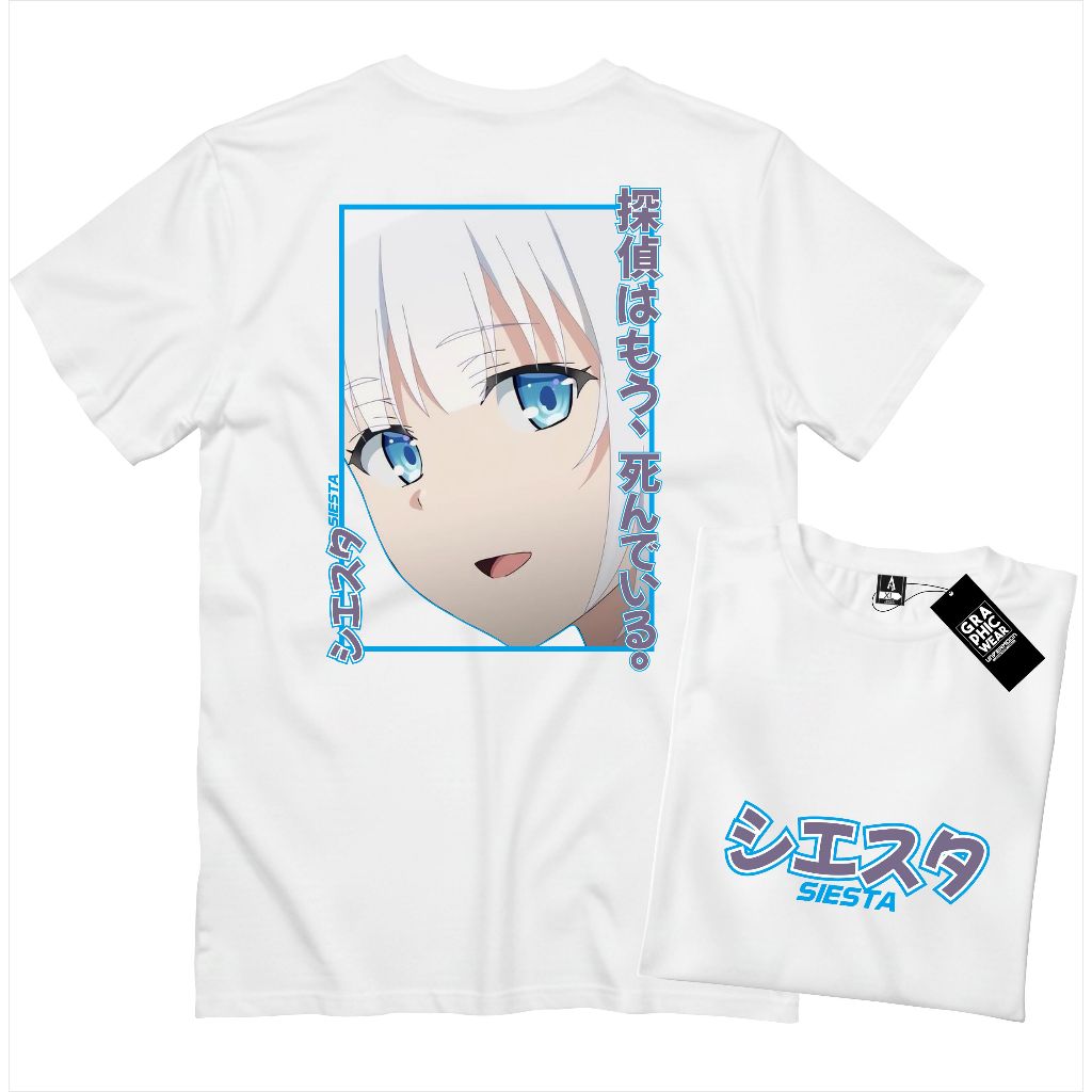 Kaos Anime Siesta Tantei wa mou shindeiru Cotton Combed 30s Premium