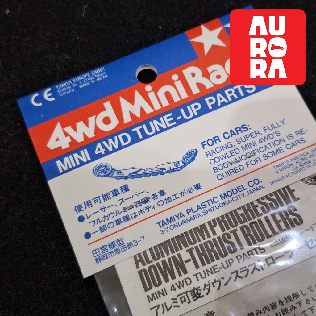 TAMIYA - Mini 4WD Tune up parts - Aluminum Progressive Down Thrust Rollers - Item 15176