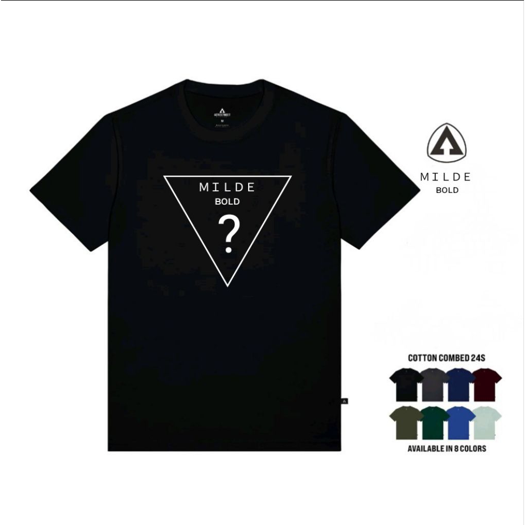 kaos milde bold original usa bahan catton 24s