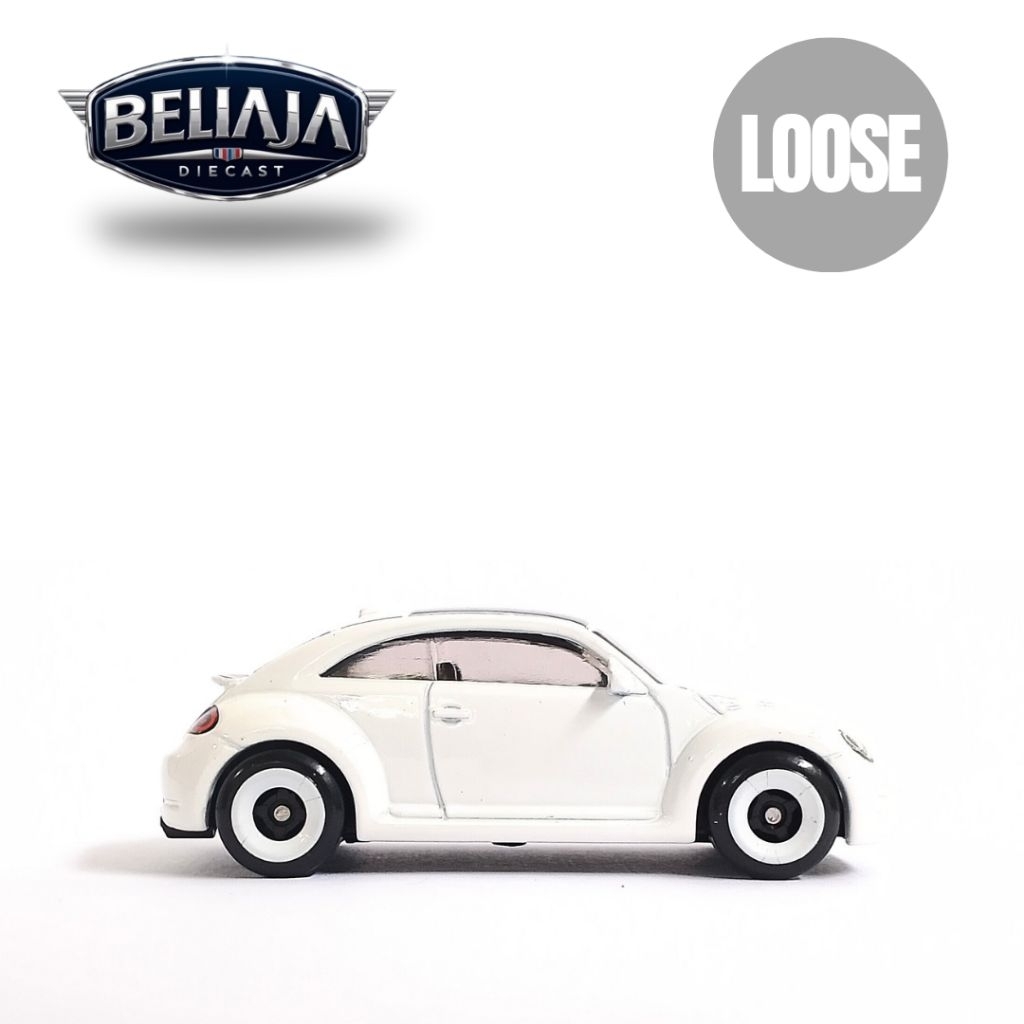 HOT WHEELS 2012 VOLKSWAGEN BEETLE WHITE LOOSE