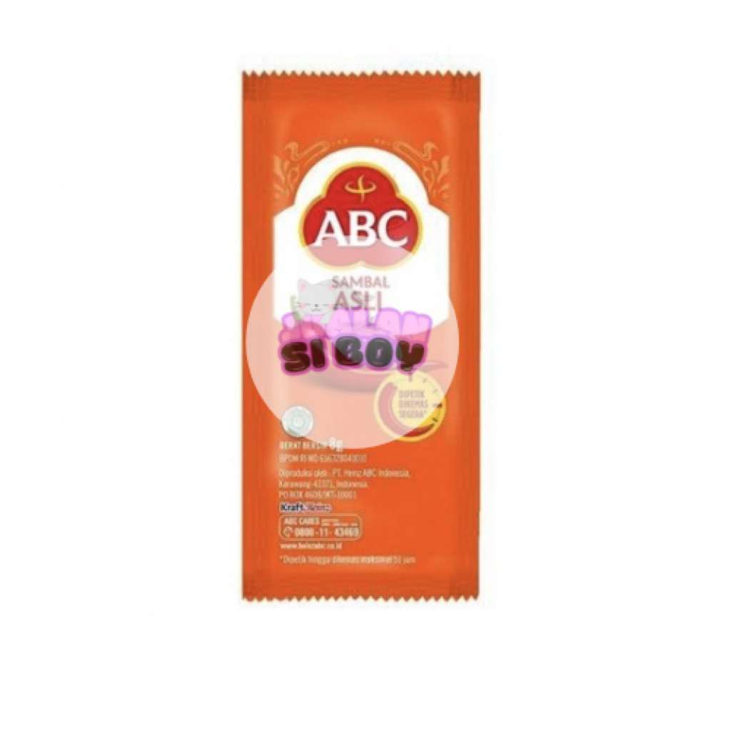 Saus cabai ABC saus sambal asli (sachet)