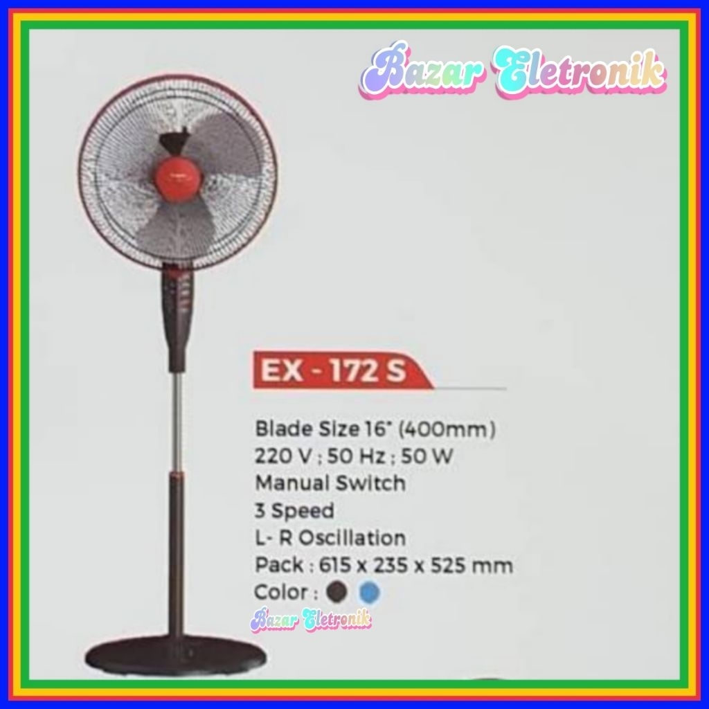 Kipas angin berdiri maspion 172 s / STAND FAN MASPION 172 / KIPAS ANGIN BERDIRI  MASPION 16 INCH / S