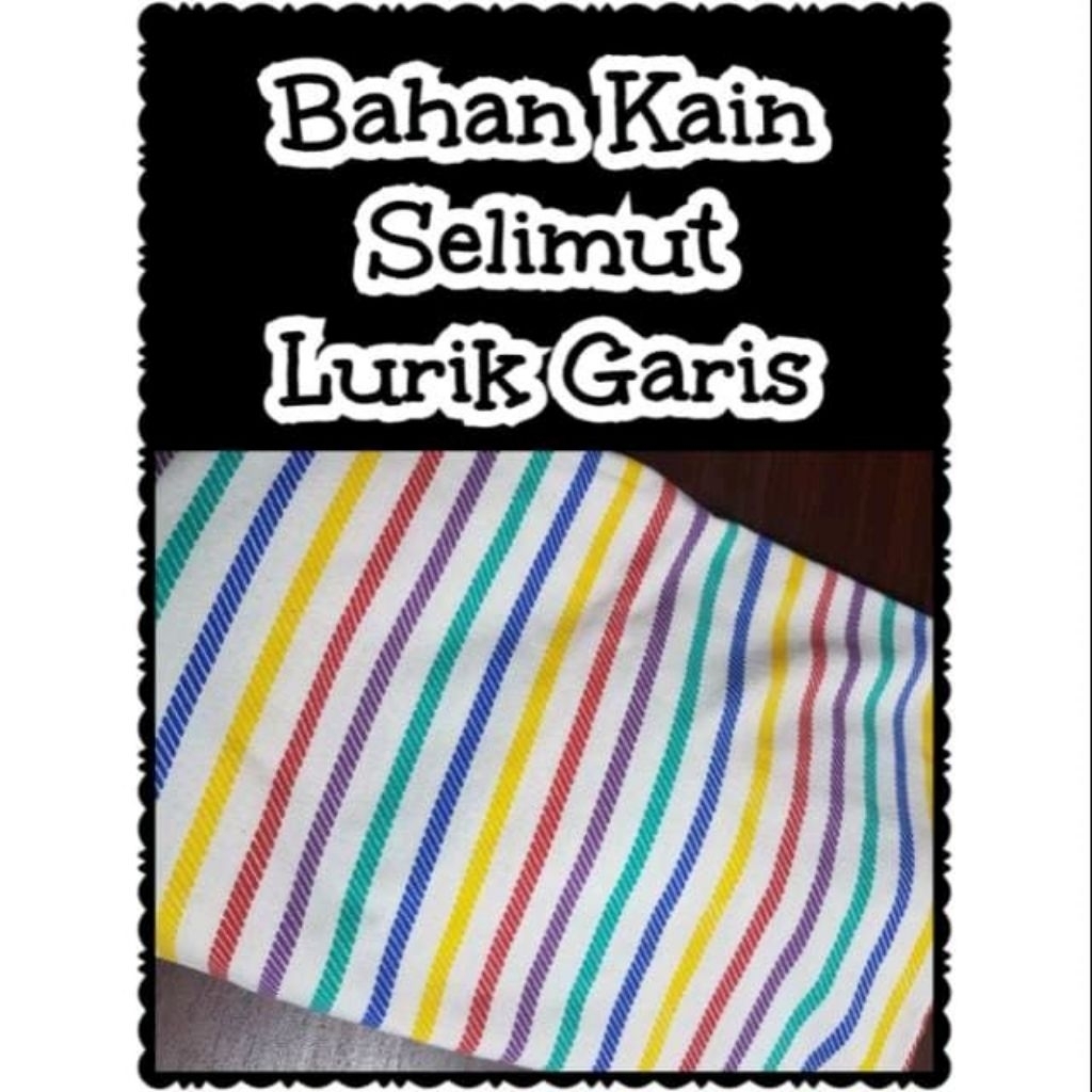 Bahan Kain Katun Bedong Selimut Lurik Garis Salur / kain bedong cotton bayi flanel