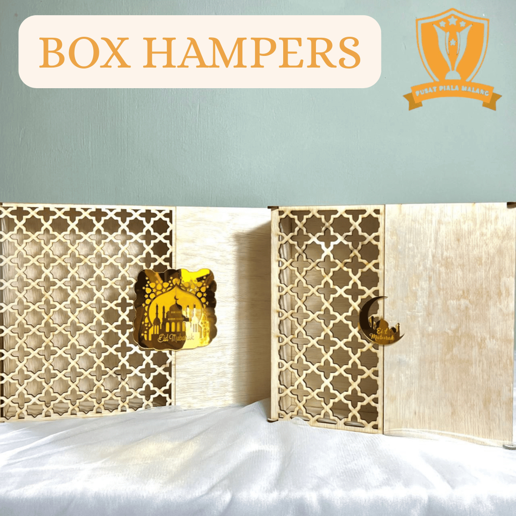 Box Hampers Custom Idul Fitri / Box parcel Premium / Box Hampers Kayu / Box Hampers